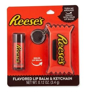 Reeses flavored Lip Balm & Keychain